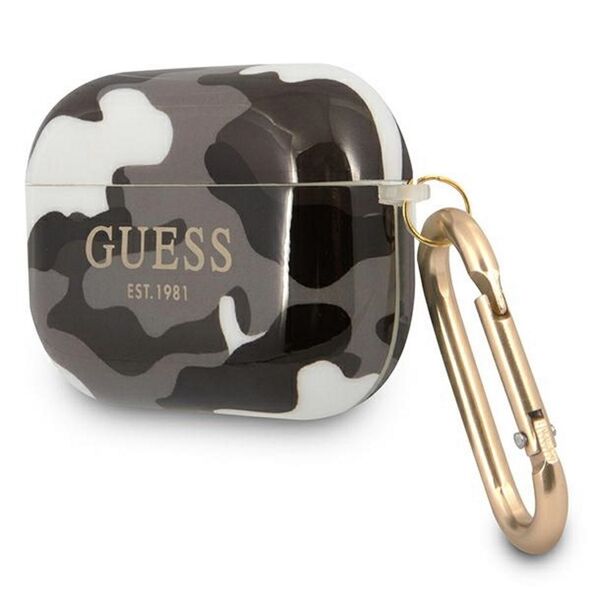 Guess case for AirPods Pro GUAPUCAMG black Camo Collection 3666339010096
