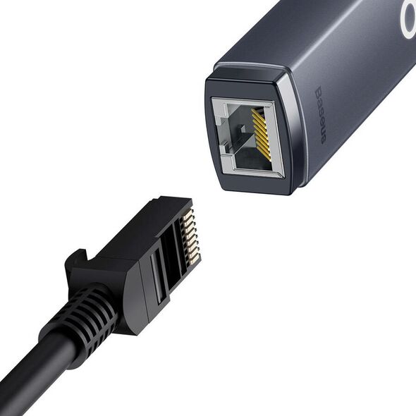 Network adapter Baseus Lite, USB to RJ45, 100Mbps, Gray - 40390 έως 12 άτοκες Δόσεις