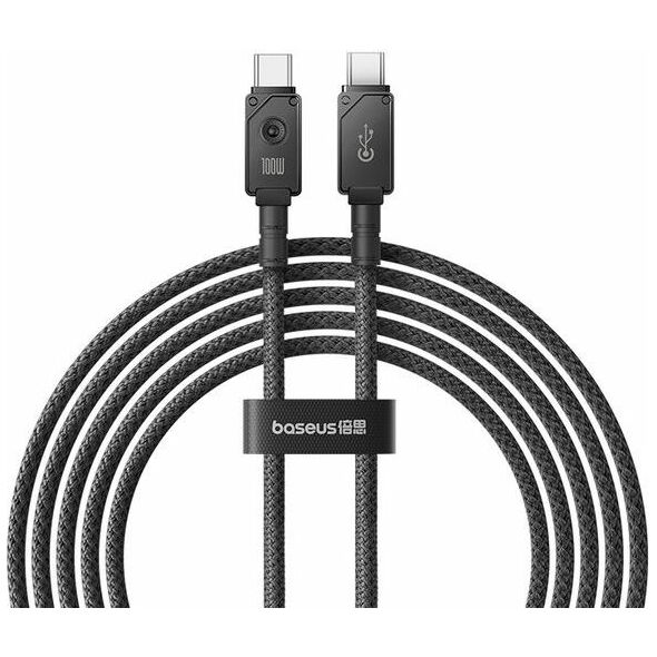 Data cable Baseus Unbreakable, Type-C - Type-C, 100W, PD, 1.0m, Black - 40424 έως 12 άτοκες Δόσεις