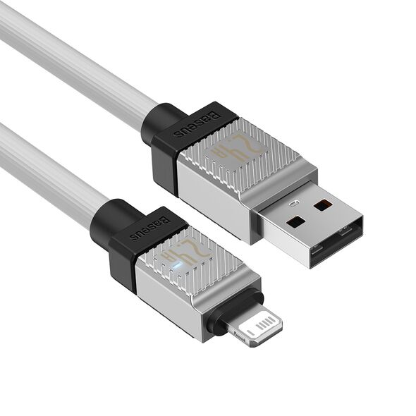 Data cable Baseus CoolPlay, Lightning, 1.0m, White - 40454 έως 12 άτοκες Δόσεις