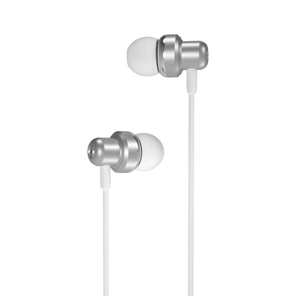 XO wired earphones EP38 jack 3,5mm silver 6920680877874