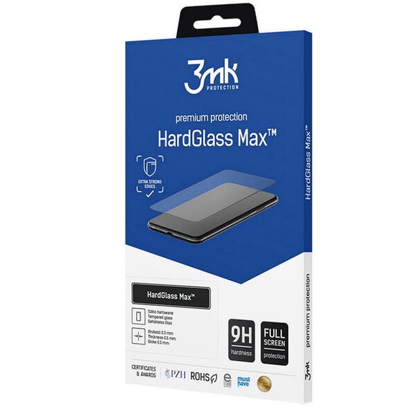 3mk tempered glass HardGlass Max for iPhone 13 / 13 Pro Black 5903108435284
