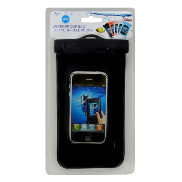 Ancus Θήκη Αδιάβροχη Ancus για Apple iPhone 6/Samsung SM-G900F Galaxy S5 και Ηλεκτρονικών Συσκευών Μαύρη 14.5x9.5cm 08798 5210029017278