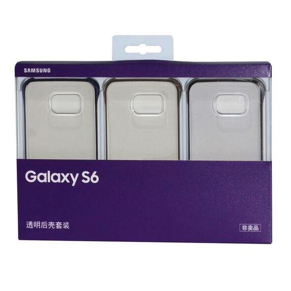 Samsung Θήκη Faceplate Samsung Clear Cover EF-QG920BKEGCN για SM-G920F Galaxy S6 Μαύρο - Χρυσό - Ασημί 14445 8806086956840