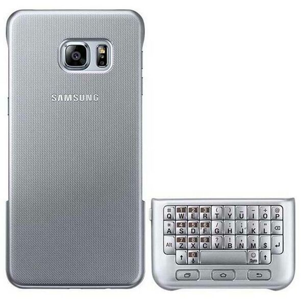 Samsung Θήκη Faceplate Samsung Keyboard Cover EF-CG928USEGWW για SM-G928F Galaxy S6 Edge+ Ασημί 17809 8801643021931