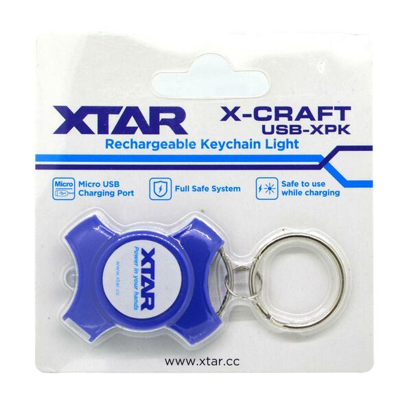 Xtar Φακός Μπρελόκ Xtar X-Craft USB-XPK Led 5 Lumens Μωβ 25012 6952918332404