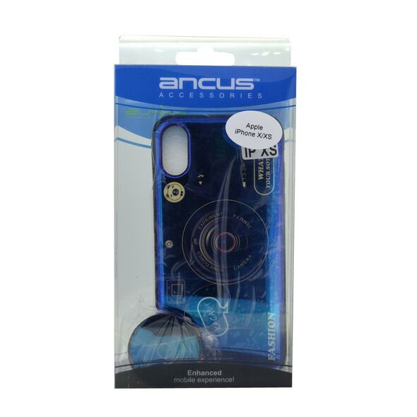 Ancus Θήκη Ancus TPU Fashion με Pop Βάση για Apple iPhone X / XS Μπλε 25503 5210029066894