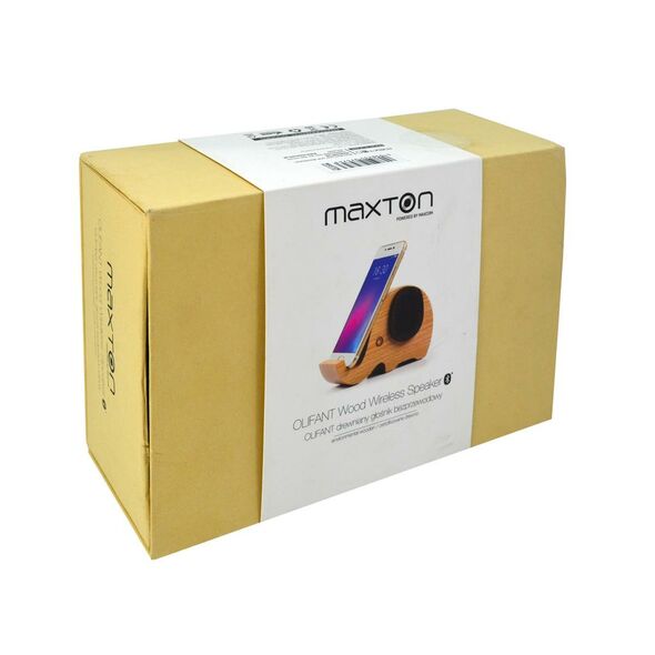 Maxton Φορητό Ηχείο Bluetooth Maxton MX30 3W Καφέ με Βάση Στήριξης Κινητού, Audio-in 25773 5908235974743