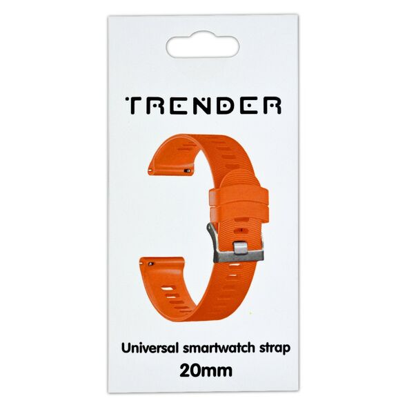 Trender Ανταλλακτικό Λουράκι Trender TR-SL20OR Σιλικόνης 20mm Πορτοκαλί 36203 3822132275115
