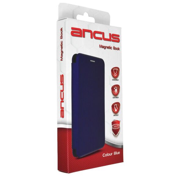 Ancus Θήκη Book Ancus Magnetic Curve για Xiaomi Poco M4 5G TPU Μπλέ 36313 5210029096198