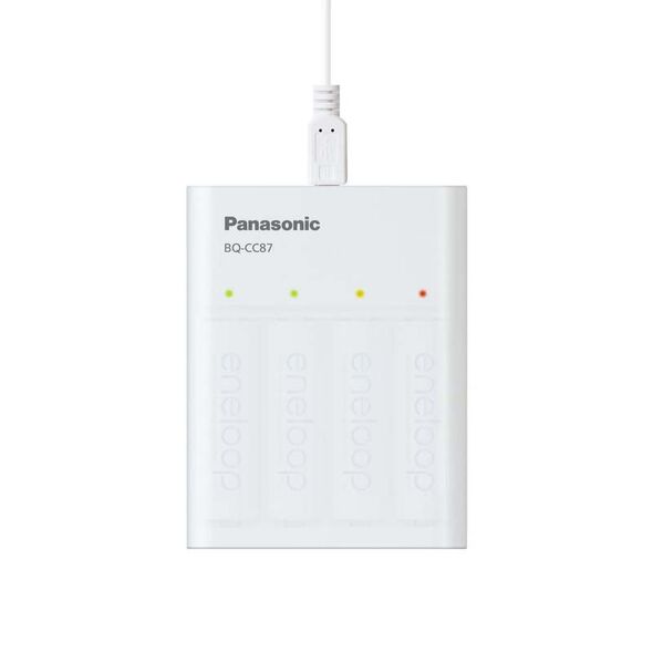 Panasonic Φορτιστής Μπαταριών Panasonic Eneloop BQ-CC87 για AA/AAA 4 Θέσεων 39041 5410853063995