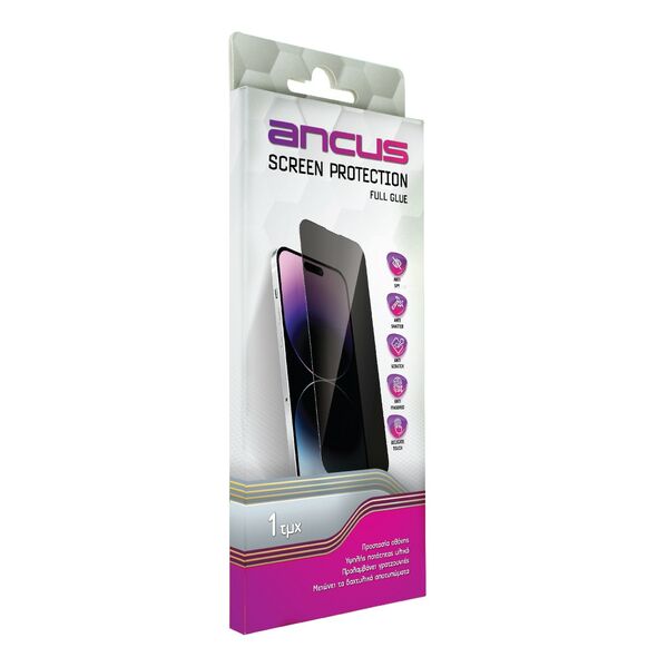 Ancus Tempered Glass Ancus Privacy 30 Μοίρες Protection Full Face 3D για Apple iPhone 15 Pro 39829 5210029106736