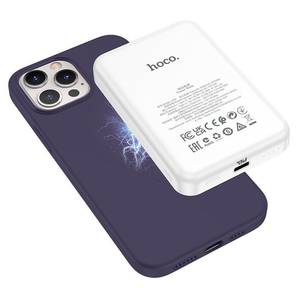 Hoco Θήκη Hoco Magnetic Series Liquid Silicone με MagSafe για Apple iPhone 15 Pro Μωβ 40771 6942007605588