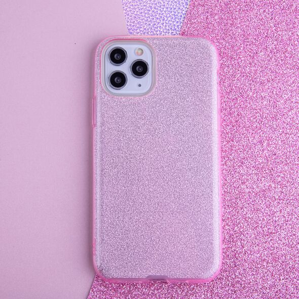 Glitter 3in1 case for Xiaomi Redmi Note 9 pink 5900495857132