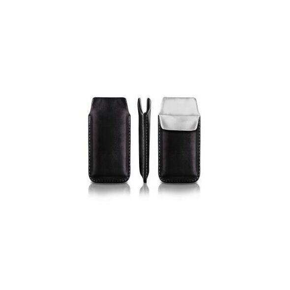 Vertical leather bar Vena SONY ERICSSON X10 MINI black (white inside) 08021519