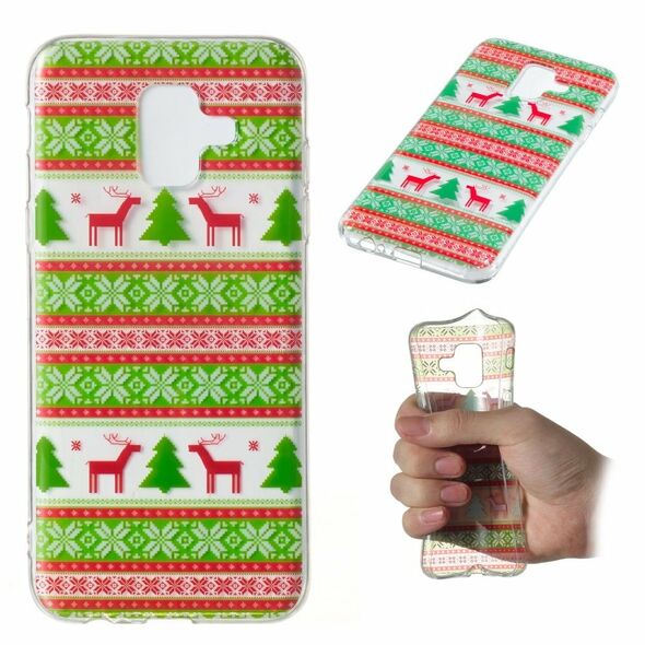 Etui Slim Art SAMSUNG A6 2018 Christmas and reindeer 09063020