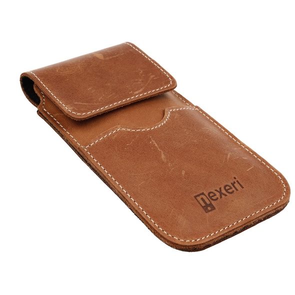 Vertical Holster HUAWEI MATE 20 X / XIAOMI MI MAX 3 Leather Case for Belt Open Wallet Nexeri Flap Leather brown 5904161115755