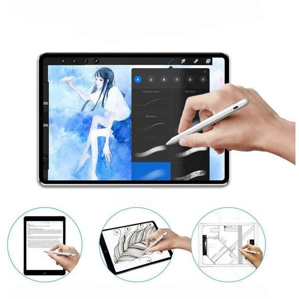 Touch Display Device for iPad Tech-Protect Digital Stylus Pen white 0795787711408