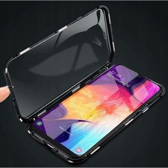 Case SAMSUNG GALAXY A14 5G Double Magnetic 360° Aluminum and Tempered Glass black 5904161136842