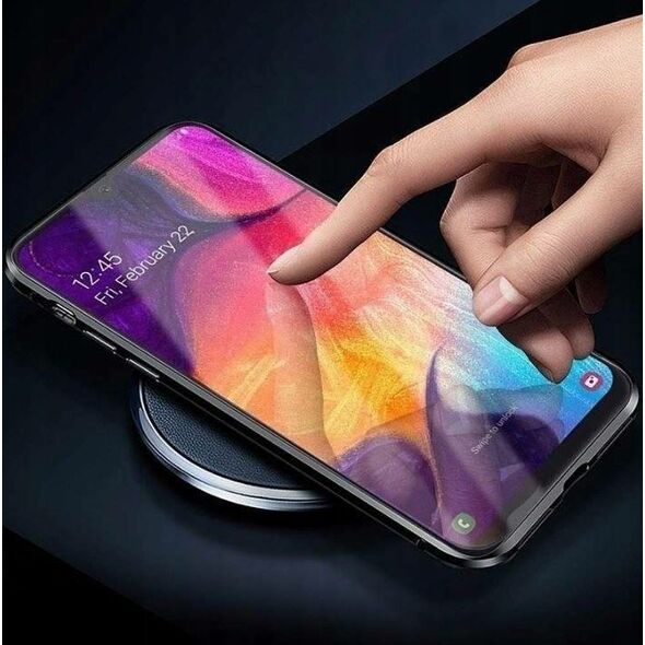 Case SAMSUNG GALAXY A14 5G Double Magnetic 360° Aluminum and Tempered Glass black 5904161136842