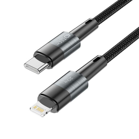 Cable 20W 3A 0,25m USB-C - Lightning Tech-Protect UltraBoost grey 9490713934081
