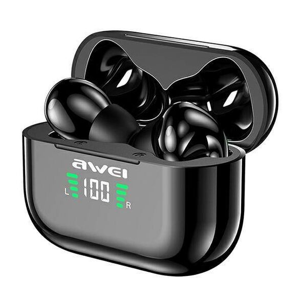 Bluetooth 5.1 TWS Headphones + AWEI Docking Station (T29P) black 6954284030250