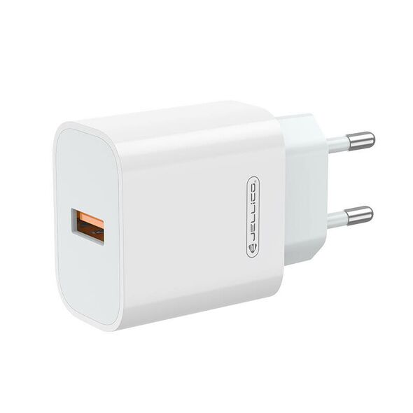 Wall Charger 22,5W QC3.0 USB + Cable USB - micro USB Jellico AK165 white 6974929204167