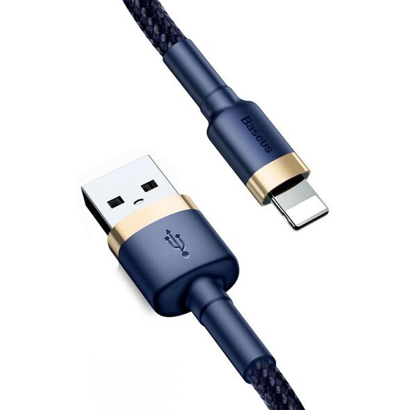 Baseus Cable Cafule - USB to Lightning - 1,5A 2 meter (CALKLF-CV3) gold-blue 6953156290761