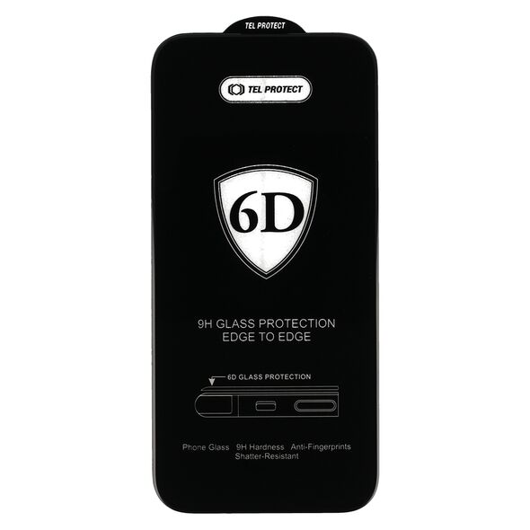 Full Glue 6D Tempered Glass for IPHONE 13 PRO MAX Black - 10 PACK 5900217928607