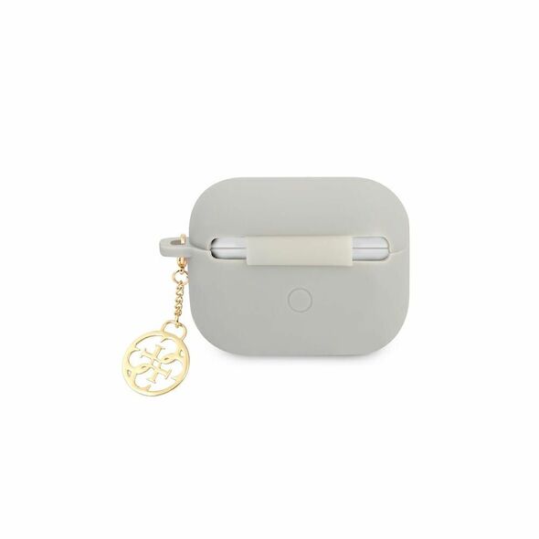 Guess case for Airpods Pro GUAPLSC4EG grey Logo 4G Charm 3666339039318