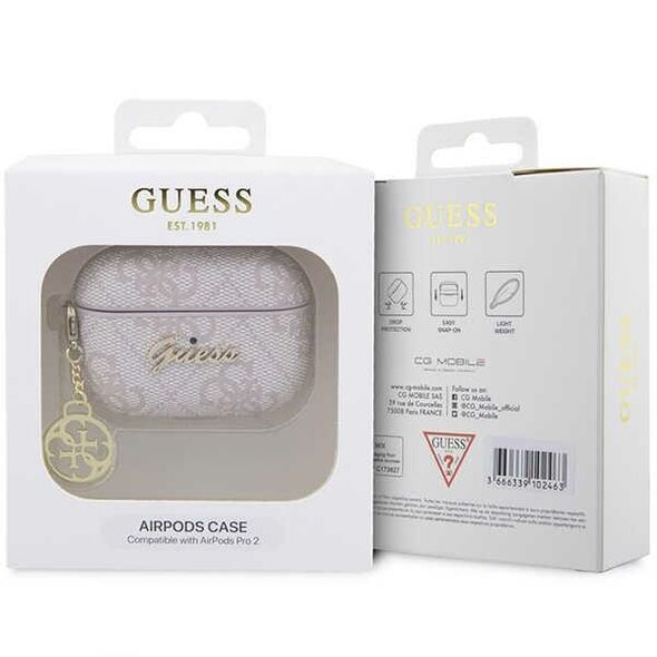 Guess case for AirPods Pro 2 GUAP2G4GSMP pink PU 4G 3666339102500