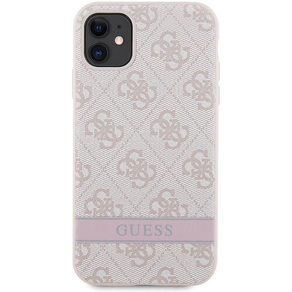 Guess case for iPhone 11 GUHCN61P4SNP pink HC 4G Stripe 3666339170127