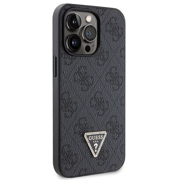 Guess case for iPhone 13 Pro 6,1&quot; GUHCP13LP4TDSCPK black HC PU Leather Metal Logo Strass Crossbody 3666339146740