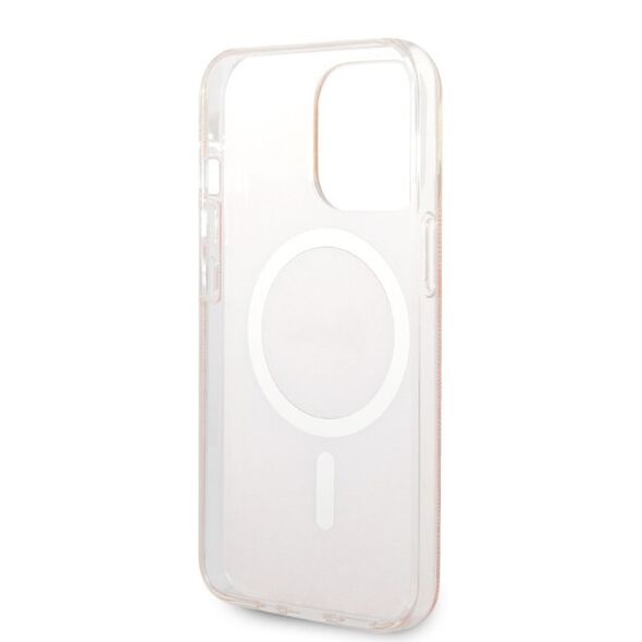Guess set case + charger for iPhone 13 Pro 6,1&quot; GUBPP13LH4EACSP pink hard case 4G Print MagSafe 3666339103026