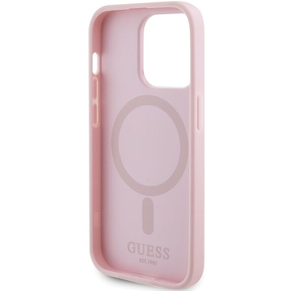 Guess case for iPhone 13 Pro Max 6,7&quot; GUHMP13XPSAHMCP pink Saffiano Magsafe 3666339156138