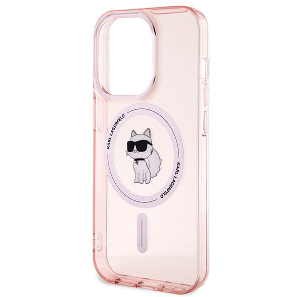 Karl Lagerfeld case for iPhone 15 Pro 6,1&quot; KLHMP15XHFCCNOP pink HC Magsafe IML C 3666339162542