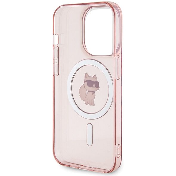 Karl Lagerfeld case for iPhone 15 Pro 6,1&quot; KLHMP15XHFCCNOP pink HC Magsafe IML C 3666339162542