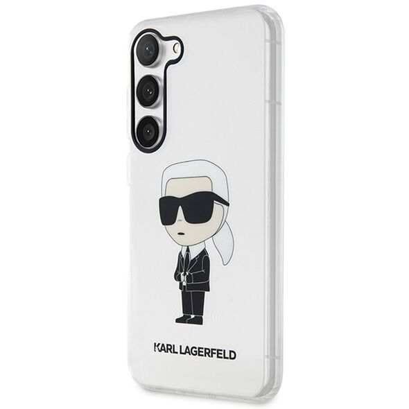Karl Lagerfeld case for Samsung Galaxy S23 Ultra KLHCS23LHNIKTCT transparent HC IML NFT Ikonik 3666339117818