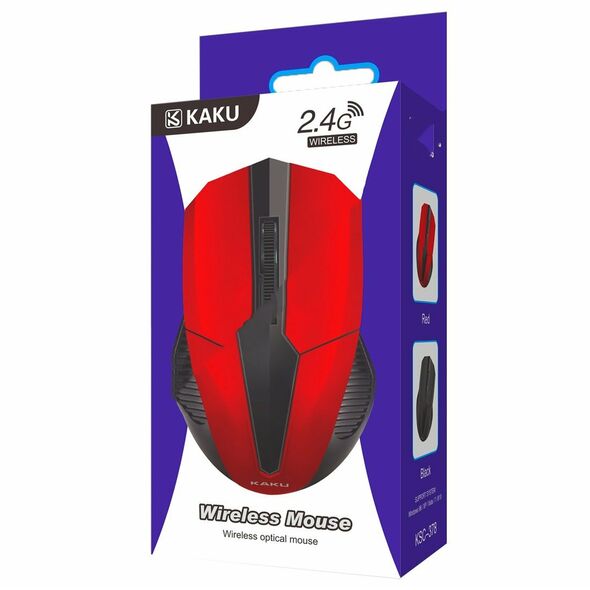 Wireless Optical Mouse 4 buttons KAKU KSC-378) red 6921042113951