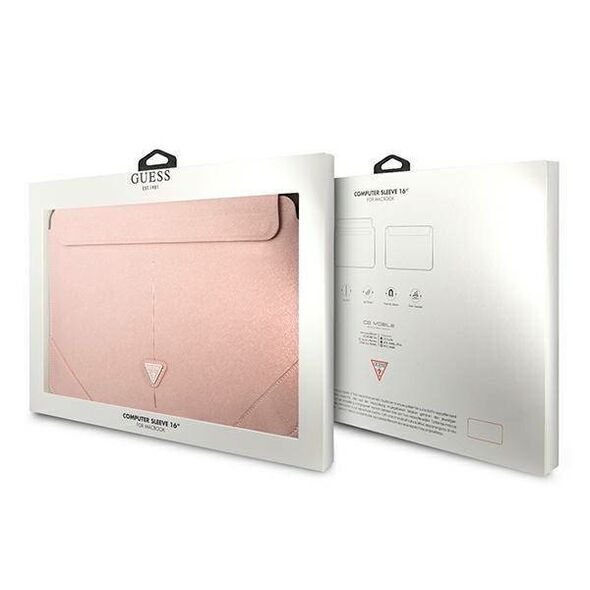 Original Case Sleeve Guess Saffiano Triangle Logo (GUCS16PSATLP) pink 3666339039912