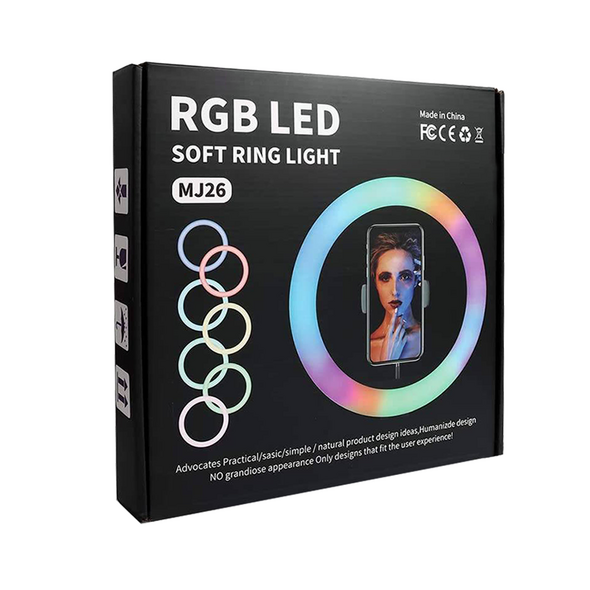 LED Ring light No brand M26, 26cm, RGB, 20W, Black - 40123 έως 12 άτοκες Δόσεις