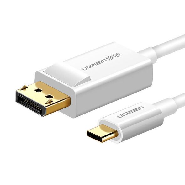Cabel USB-C UGREEN Display Port 1,5m (white) 6957303844203