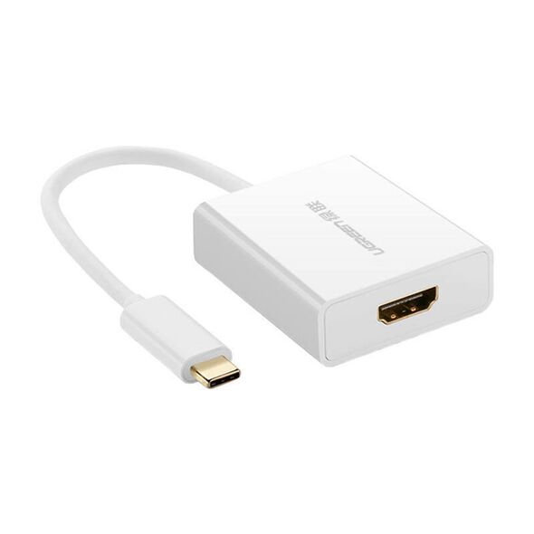 USB-C to HDMI 1.4 Adapter UGREEN 40273, 4K (white) 6957303842735
