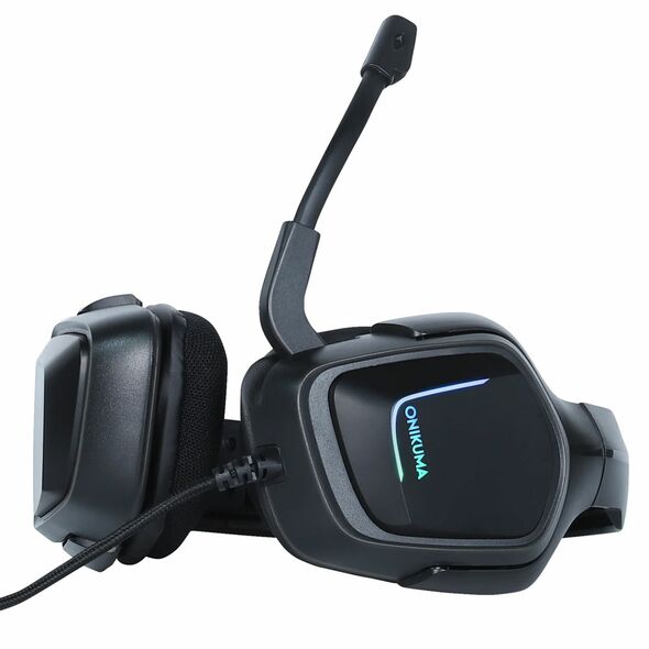 Ακουστικά Onikuma K20, Για PC, Μικρόφωνο, 3.5mm, USB, Μαύρο - 20777 έως 12 άτοκες Δόσεις