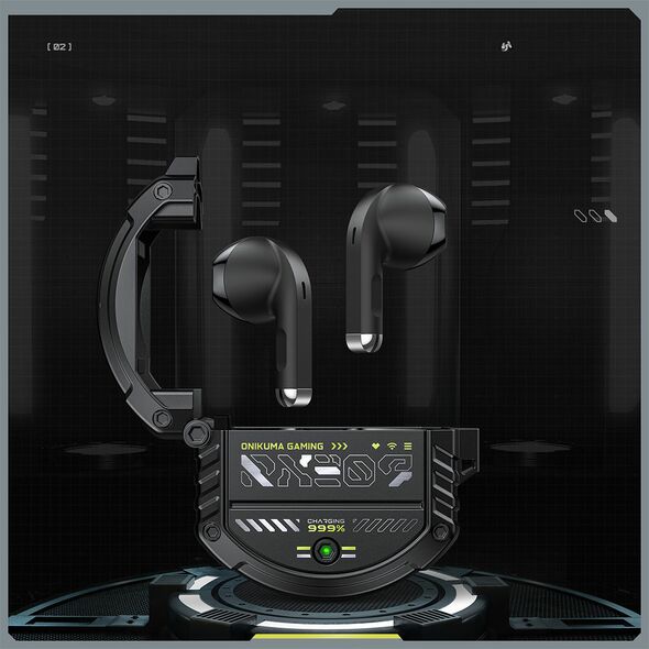 Ακουστικά Bluetooth Onikuma T309, Μαυρο - 20782 έως 12 άτοκες Δόσεις