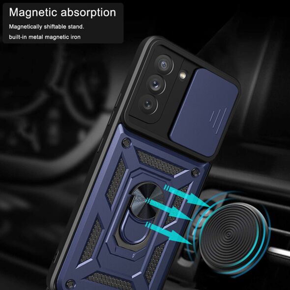 Techsuit Husa pentru Samsung Galaxy S21 FE 5G - Techsuit CamShield Series - Blue 5949419129078 έως 12 άτοκες Δόσεις