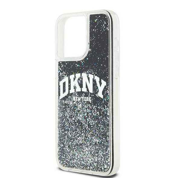 Original Case IPHONE 14 PRO MAX DKNY Hardcase Liquid Glitter Big Logo (DKHCP14XLBNAEK) black 3666339270742