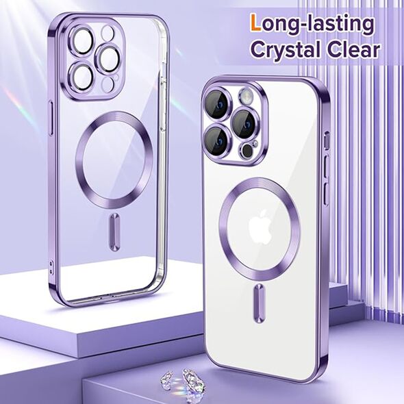 Techsuit Husa pentru iPhone 12 Pro - Techsuit Luxury Crystal MagSafe - Light Purple 5949419137356 έως 12 άτοκες Δόσεις