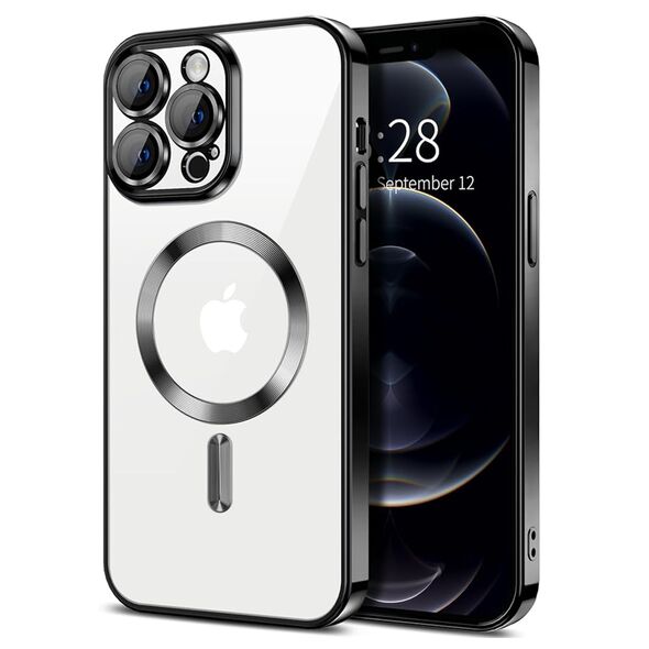 Techsuit Husa pentru iPhone 12 Pro Max - Techsuit Luxury Crystal MagSafe - Black 5949419137509 έως 12 άτοκες Δόσεις