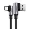 UGREEN Angle cable USB to USB-C UGREEN US176, 3A, 2m (black) 029835 έως και 12 άτοκες δόσεις
